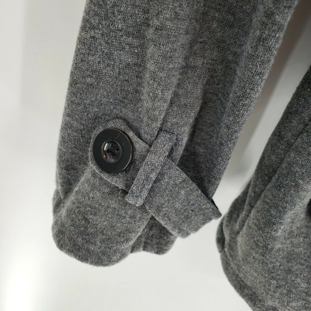 Womens Toggle Duffle Coat Size XL Gray Zip Peacoat - Picture 8 of 10